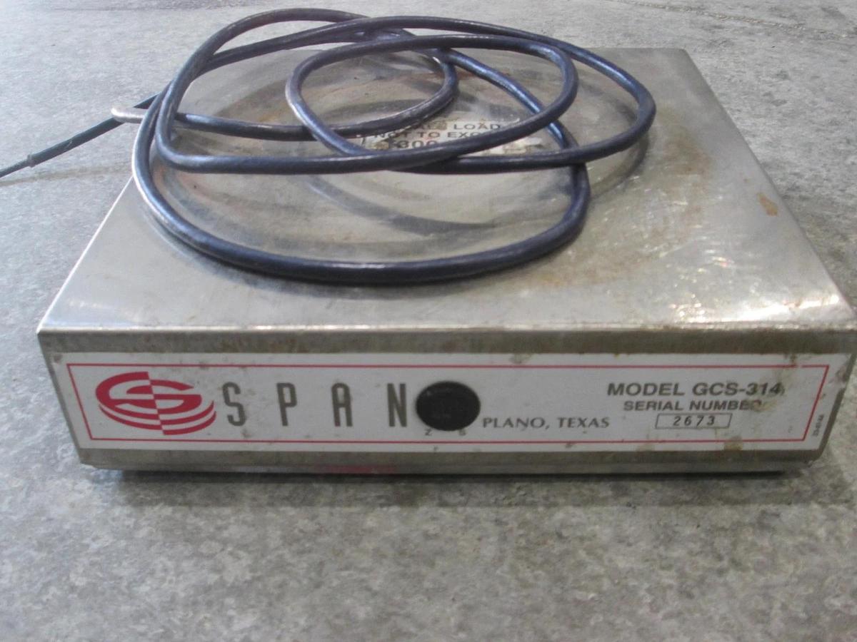 Used Span, Model GCS-314, 300LB Max Scale, Used