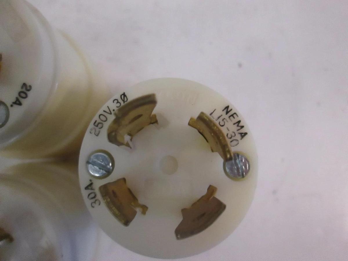Used Nema Locking Plugs Lot of 3, Used
