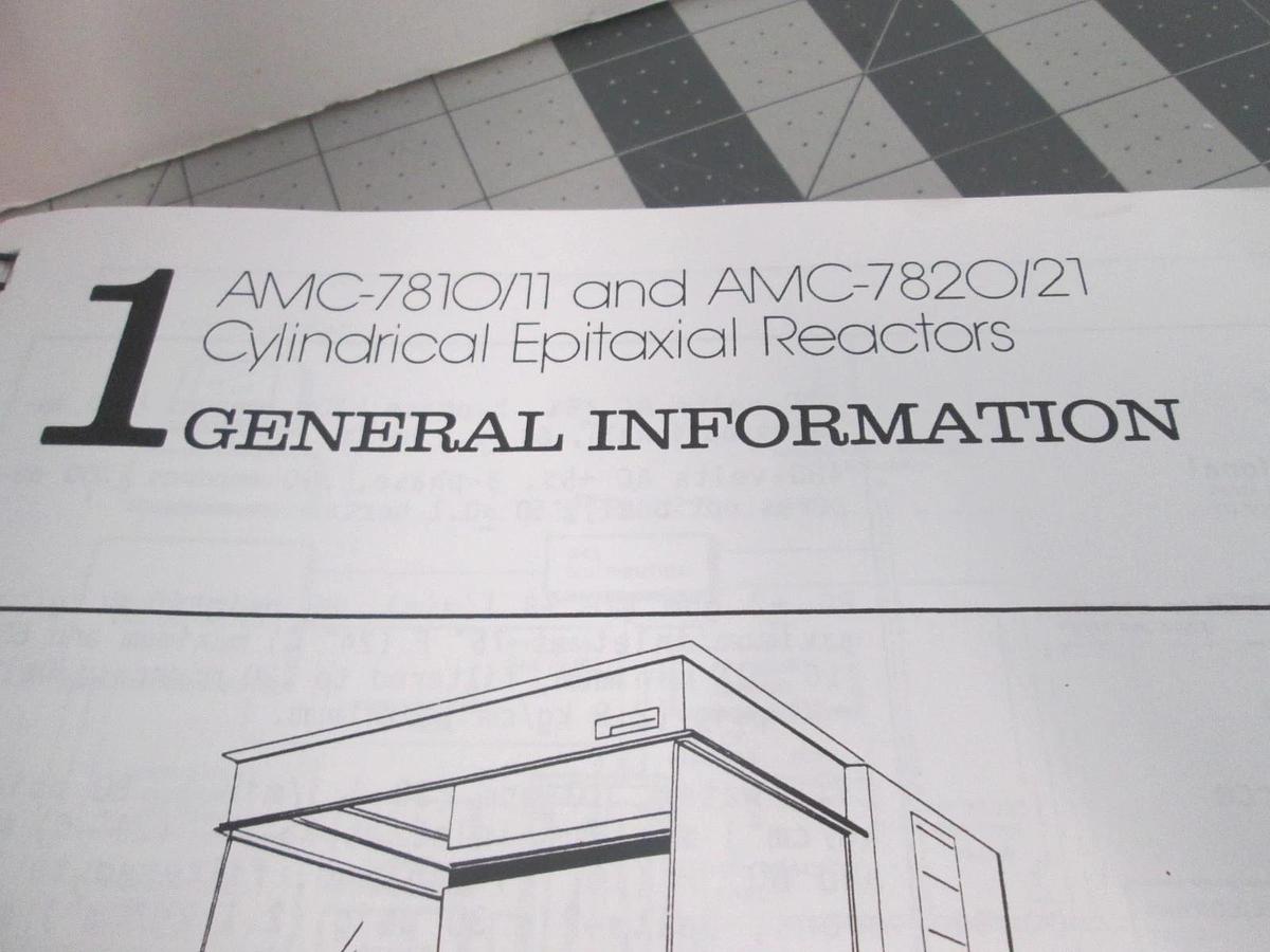 Used Applied Materials, AMC-7810-11, AMC-7820-21 Cylindrical Epitaxial Reactors, Used