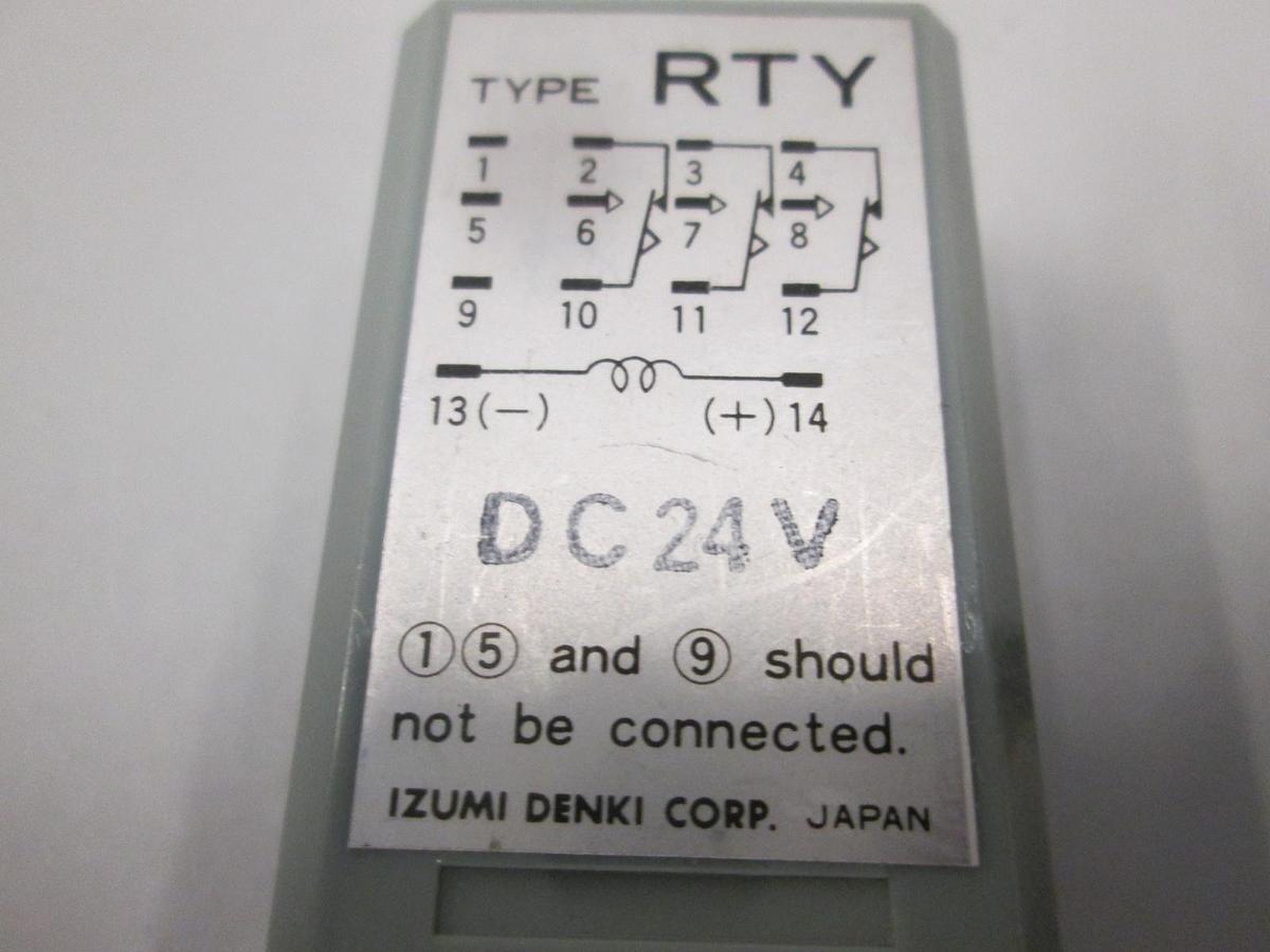 Used IDEC, RTY, DC 24V Relay, Used