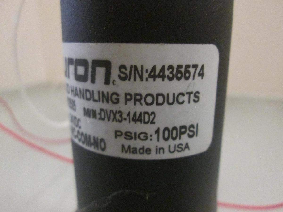 Used Furon, Solenoid Valve, DVX3-144D2, 100 PSI, Used