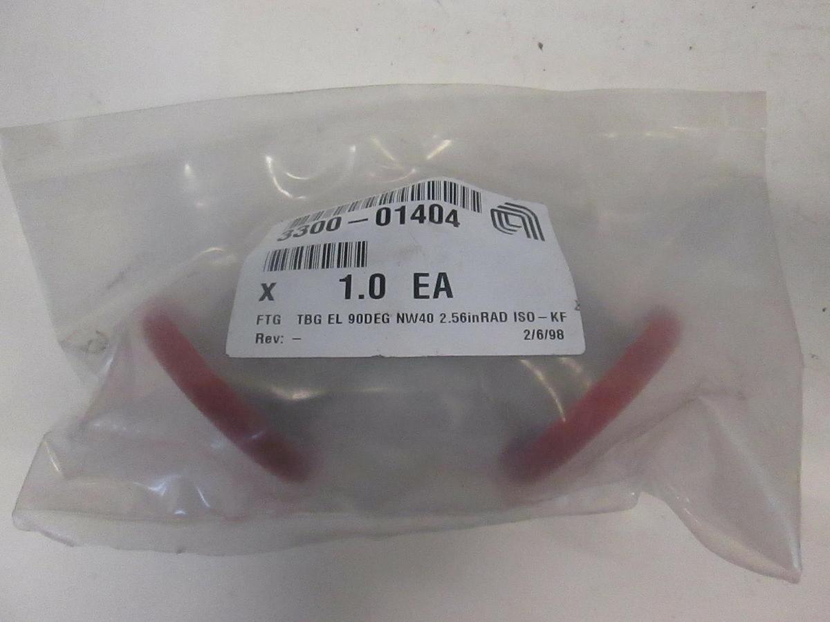 Used AMAT, 3300-01404, FTG TBG EL 90DEG NW40 2.56"RAD ISO-KF, New