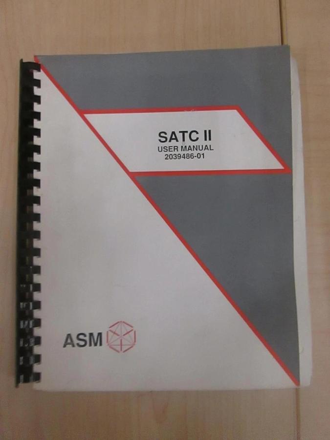 Used ASM SATC 2 User Manual, 2039486-01, Used