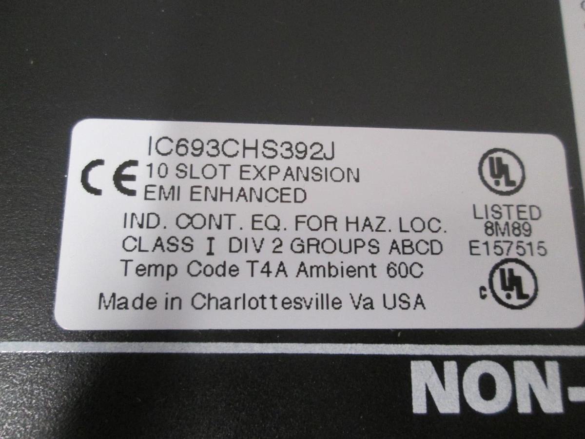 GE Fanuc, IC693CHS392J, 10 Slot Expansion Module, New