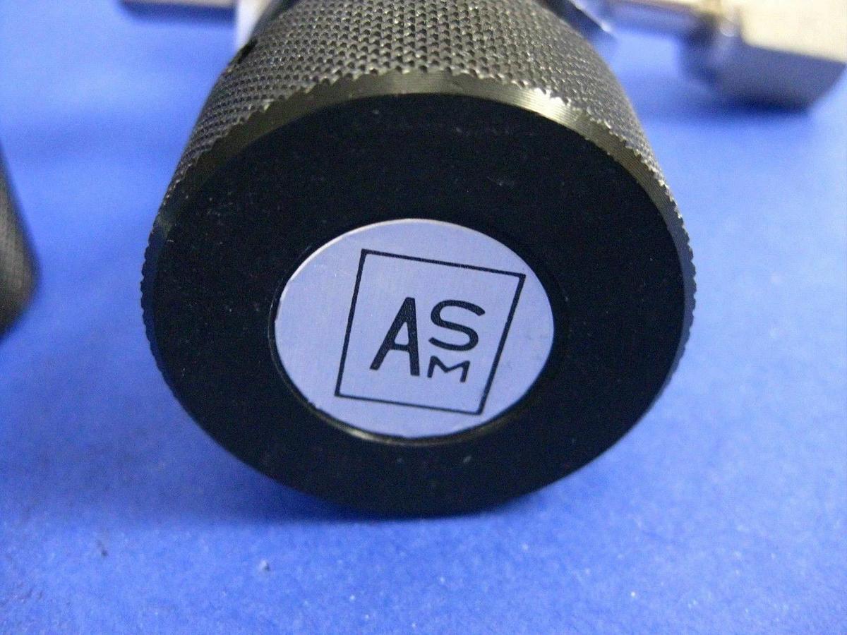 Used ASM Pneumatic, NC, Test Helium Valve, 3x10(-9) atm.cm3/sec - LOT of 2, Used