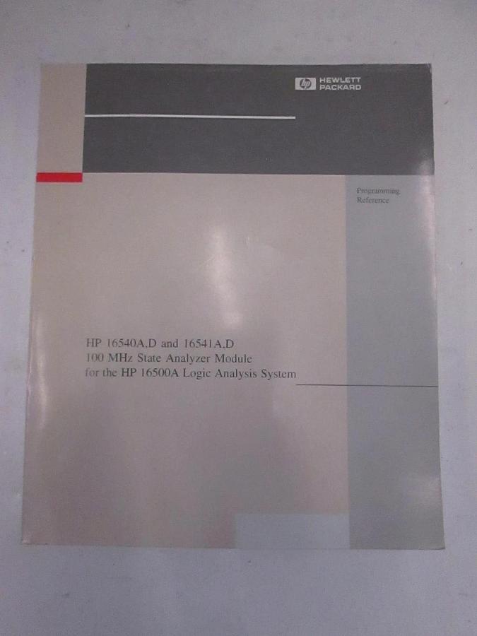 Used HP 16540A,D/16541A,D 100MHz State Analyzer Module for 16500 Logic Analysis, Used