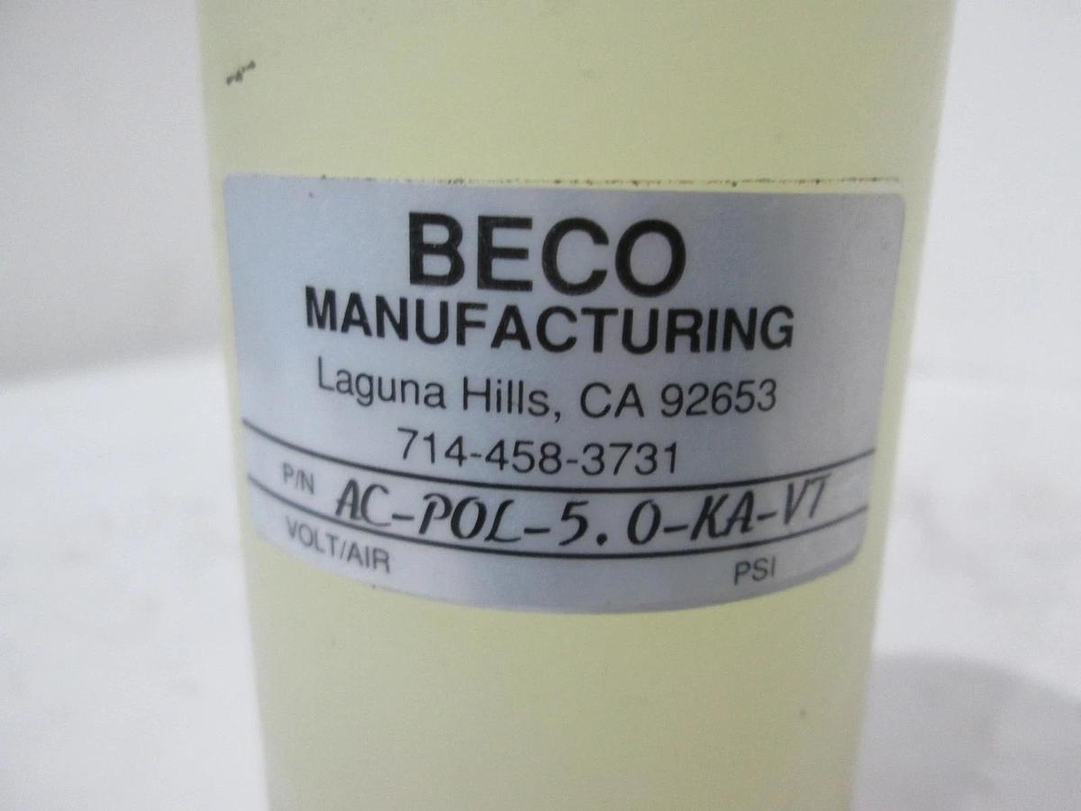 Used BECO, AC-POL-5.0-KA-VT, Pneumatic Valve, Used