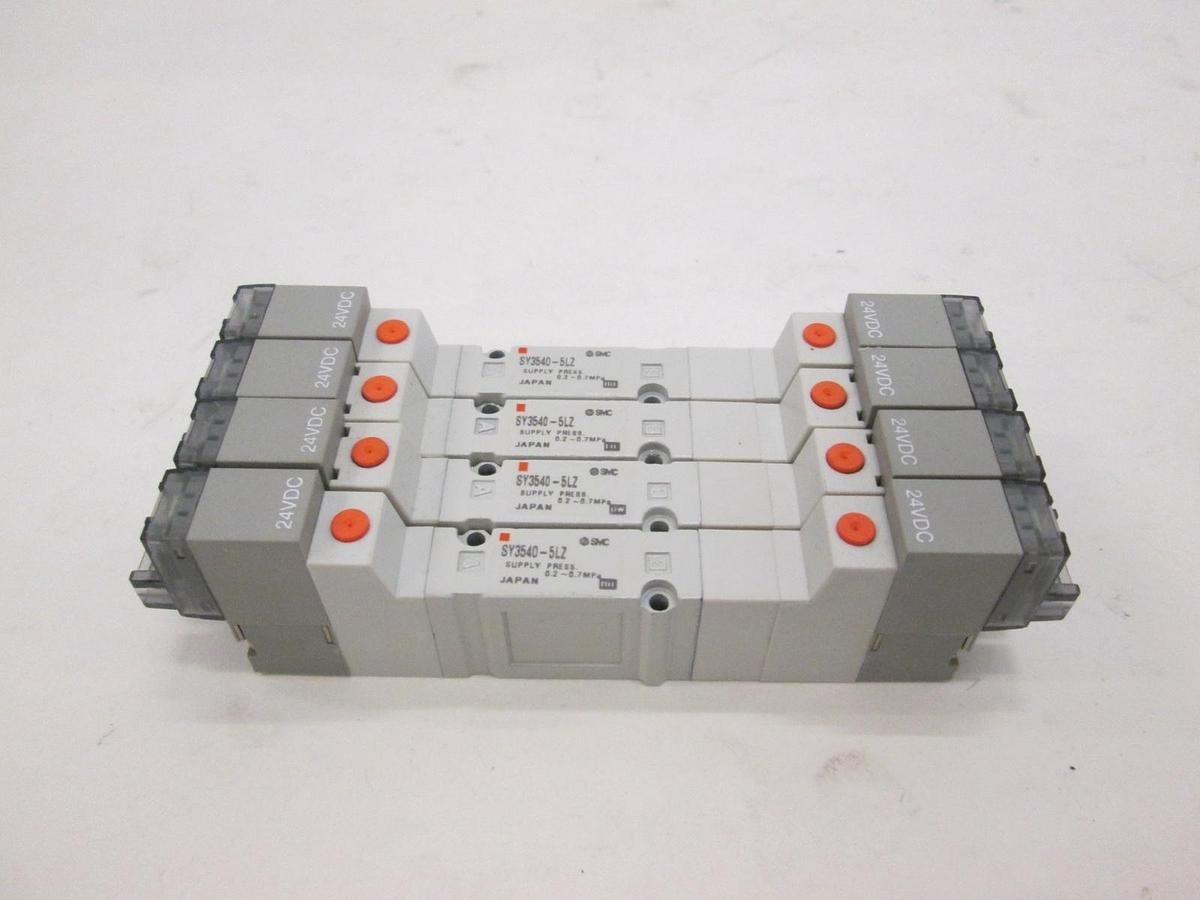Used SMC, SY3540-5LZ, Solenoid Valve, Used, Lot of 4