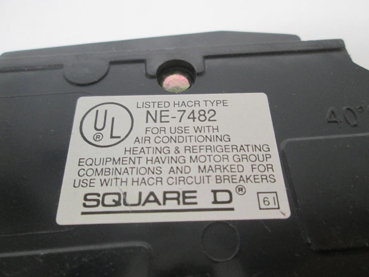 Square D, 2 Pole, HACR Type, Circuit Breaker, NE-7478, New