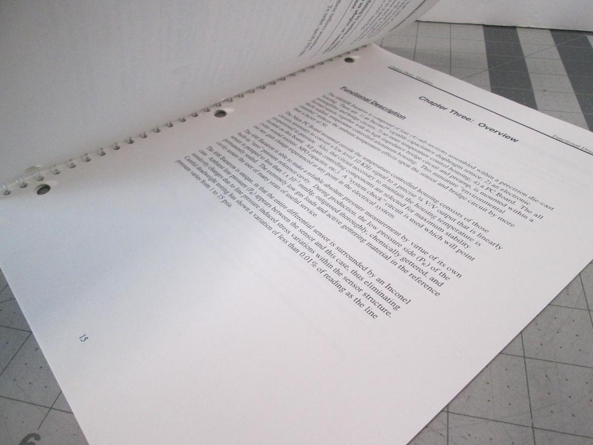 Used MKS, Type 690A, Absolute Pressure Transducer, Instruction Manual, Used