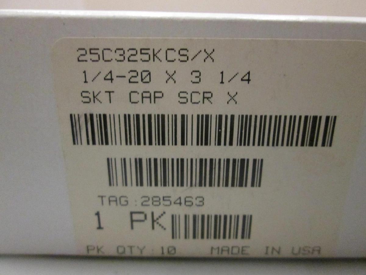 Used Kerr 1/4 - 20 x 3 1/4 Socket Head Cap Screw, Lot of 40 Pieces