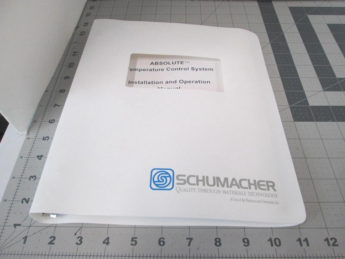 Used Schumacher, ABSOLUTE, Temperature Control System, Install and Operation Manual