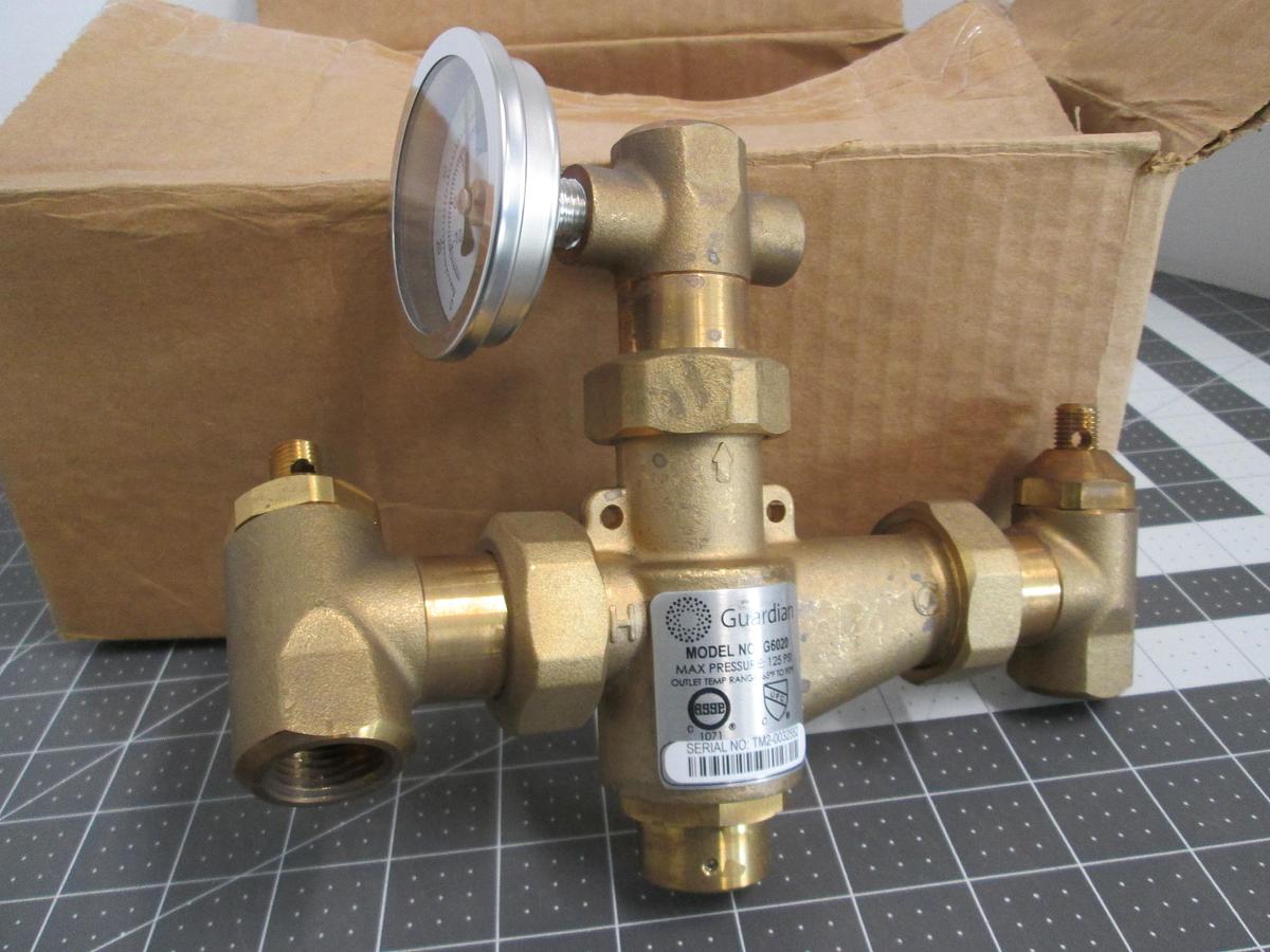 Guardian Equipment, G6020, Thermostatic Mixing Valve 13 GPM 1/2" NPT NEW