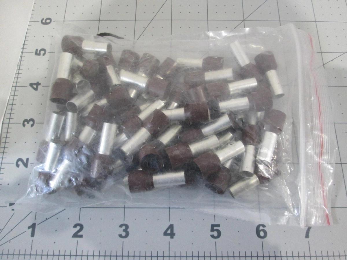 Weidmuller, 031700, Ferrule, End, Cable, 4 AWG, Brown, New, Lot of 50
