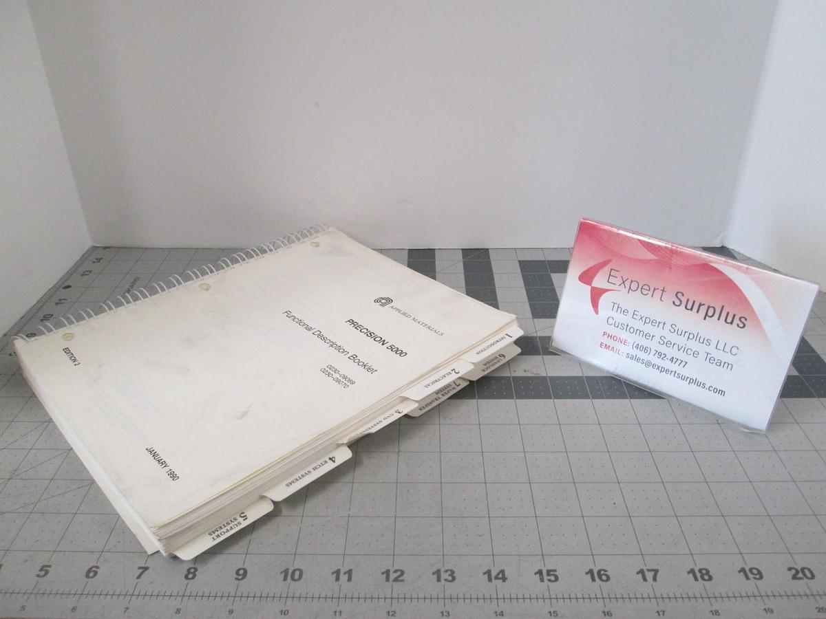 Used AMAT, Precision 5000, Functional Description Booklet, Used