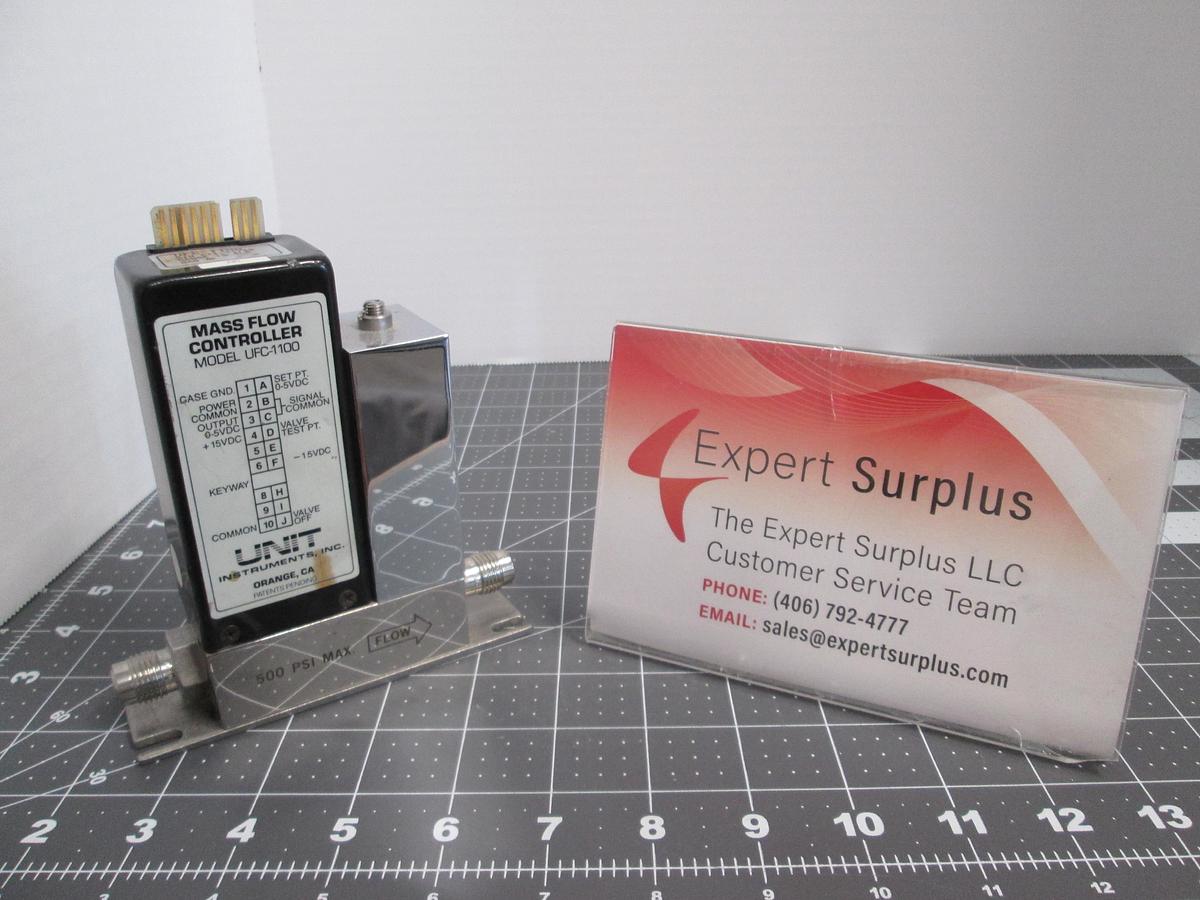 Used UNIT Instruments, UFC-1100, Mass Flow Controller 10 SLM Ar Argon MFC