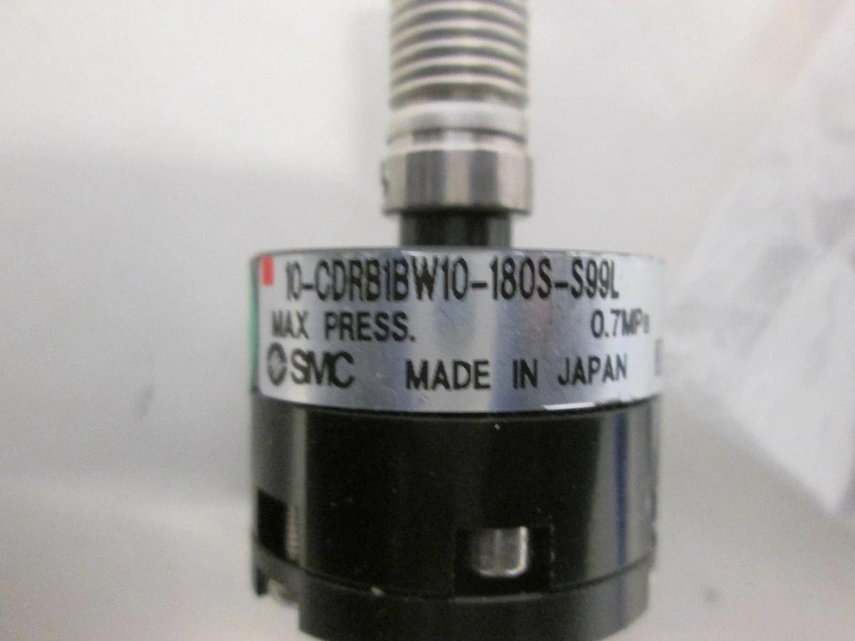 Used SMC, 10-CRB1BW10-180S-S99l, Miniature Rotary Actuator, Used