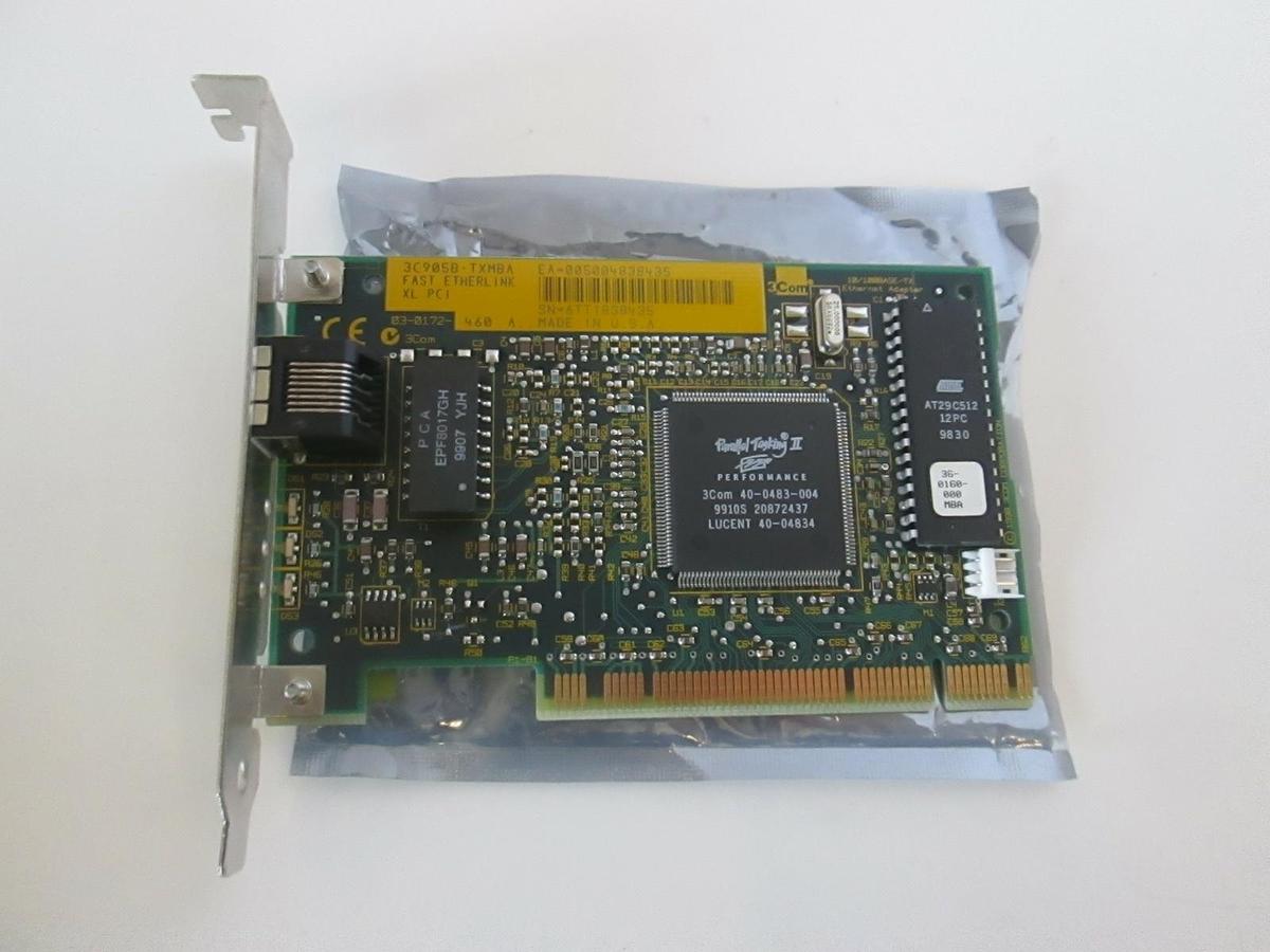 Used 3COM, Ethernet Adapter, 10/100BASE-TX, Used