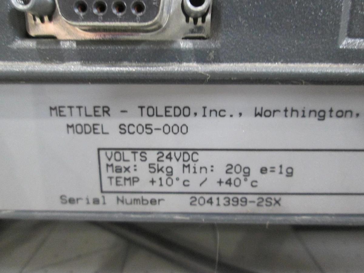 Used Mettler Toledo, SC 5, Model SC05-000, Scale, Used