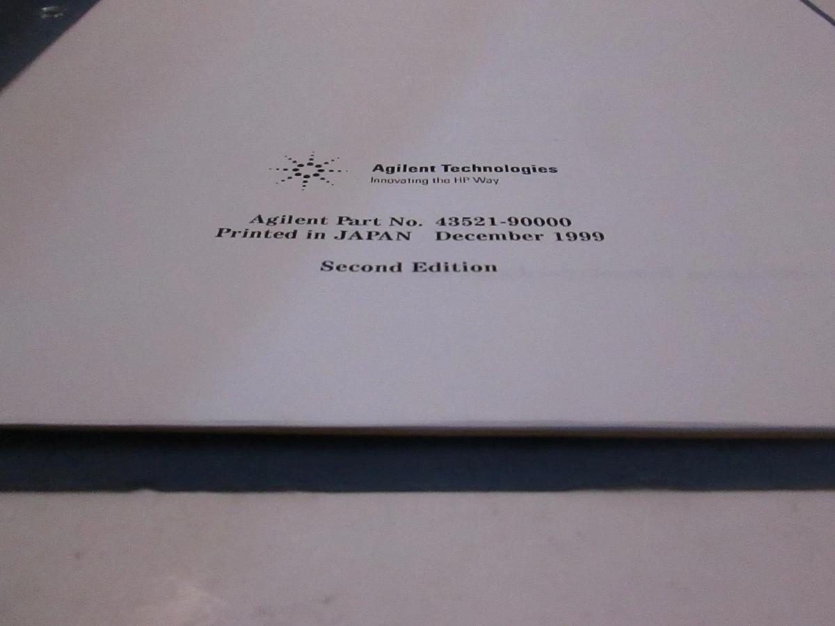 Used Agilent 43521A Downconverter Unit Operation Manual, Used