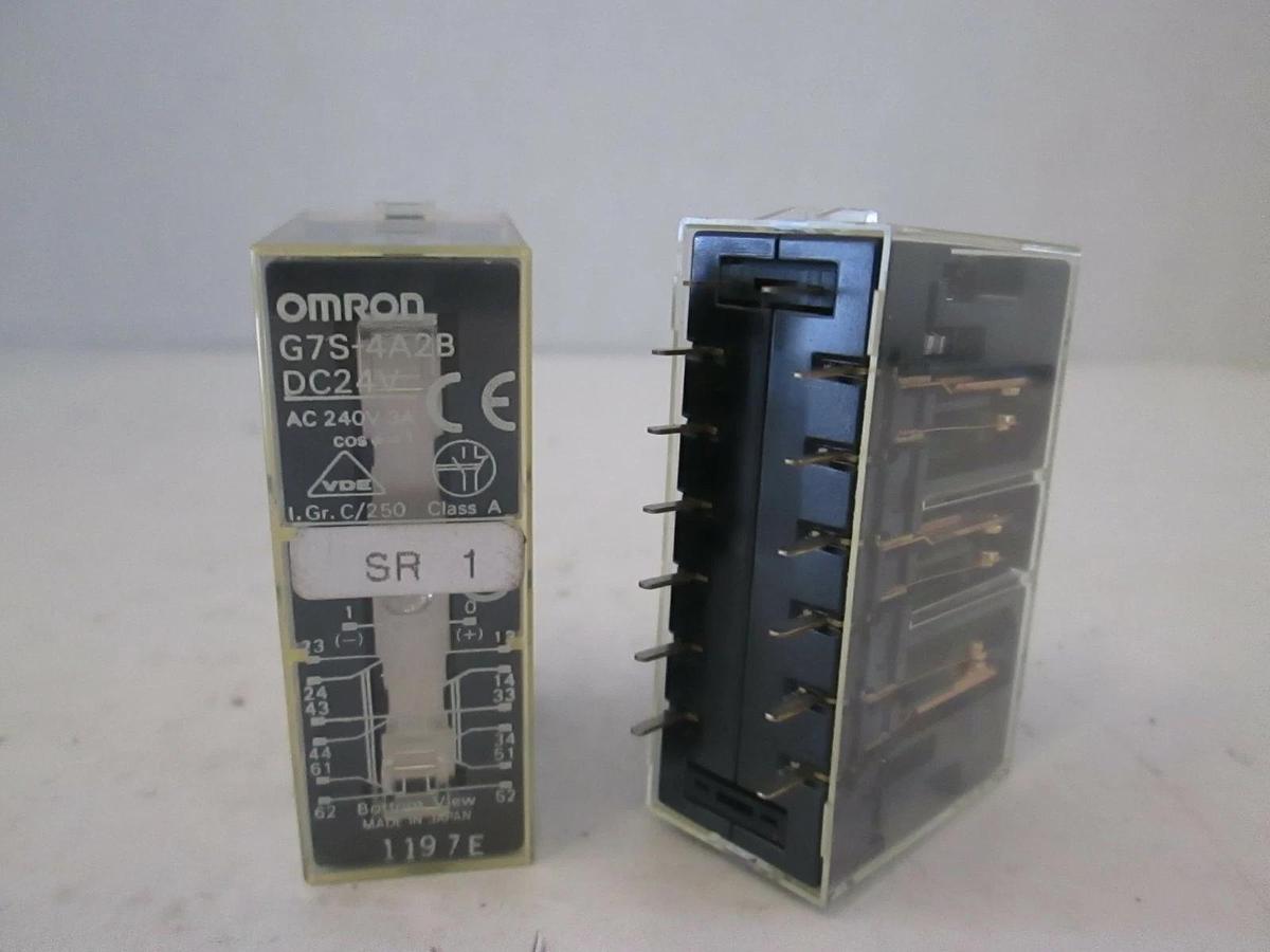 Used Omron Relay G7S-4A2B, Used, Lot of 2