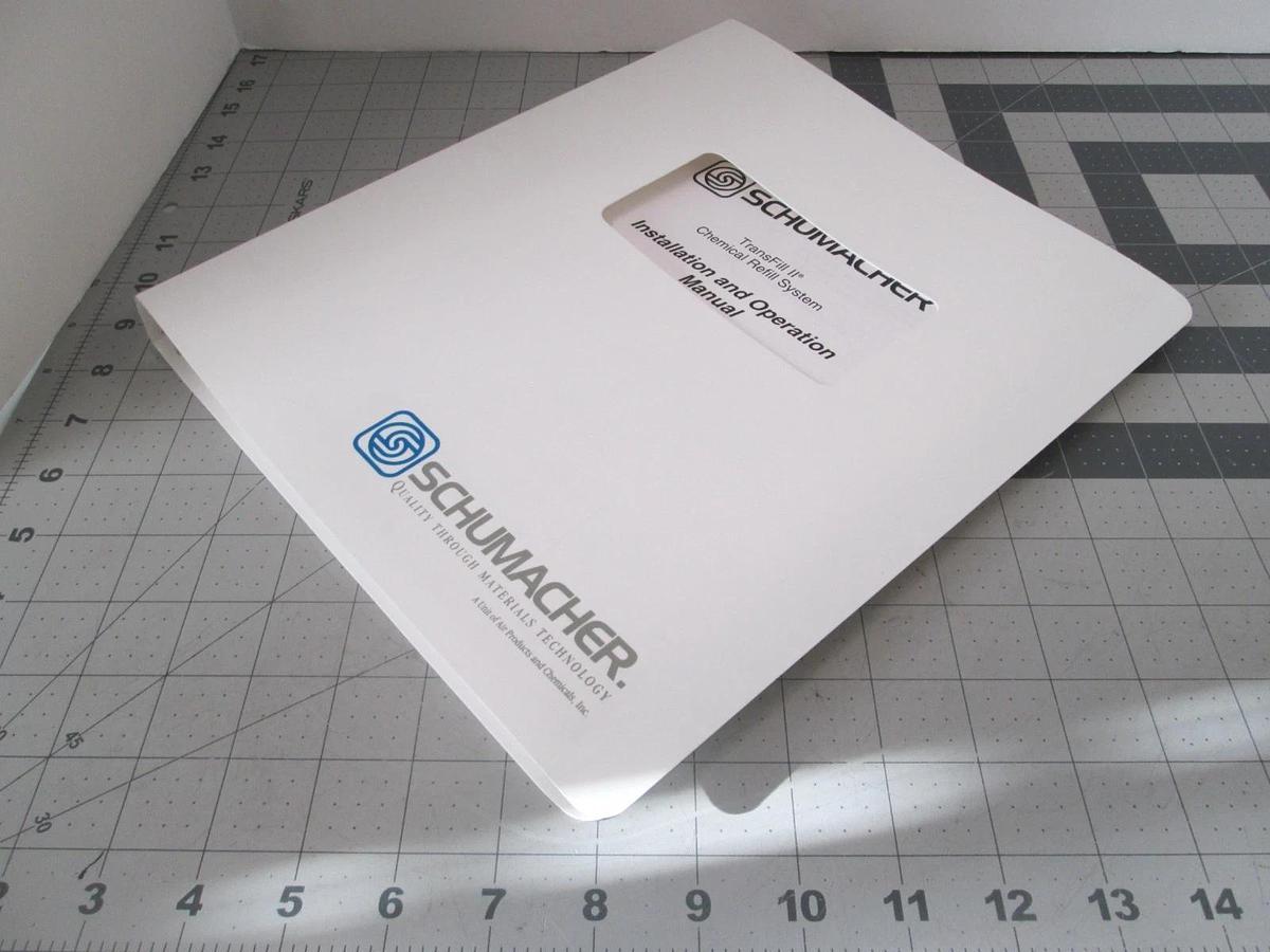 Used Schumacher, TransFill II, Installation and Operation Manual, 9901-0001 C, Used