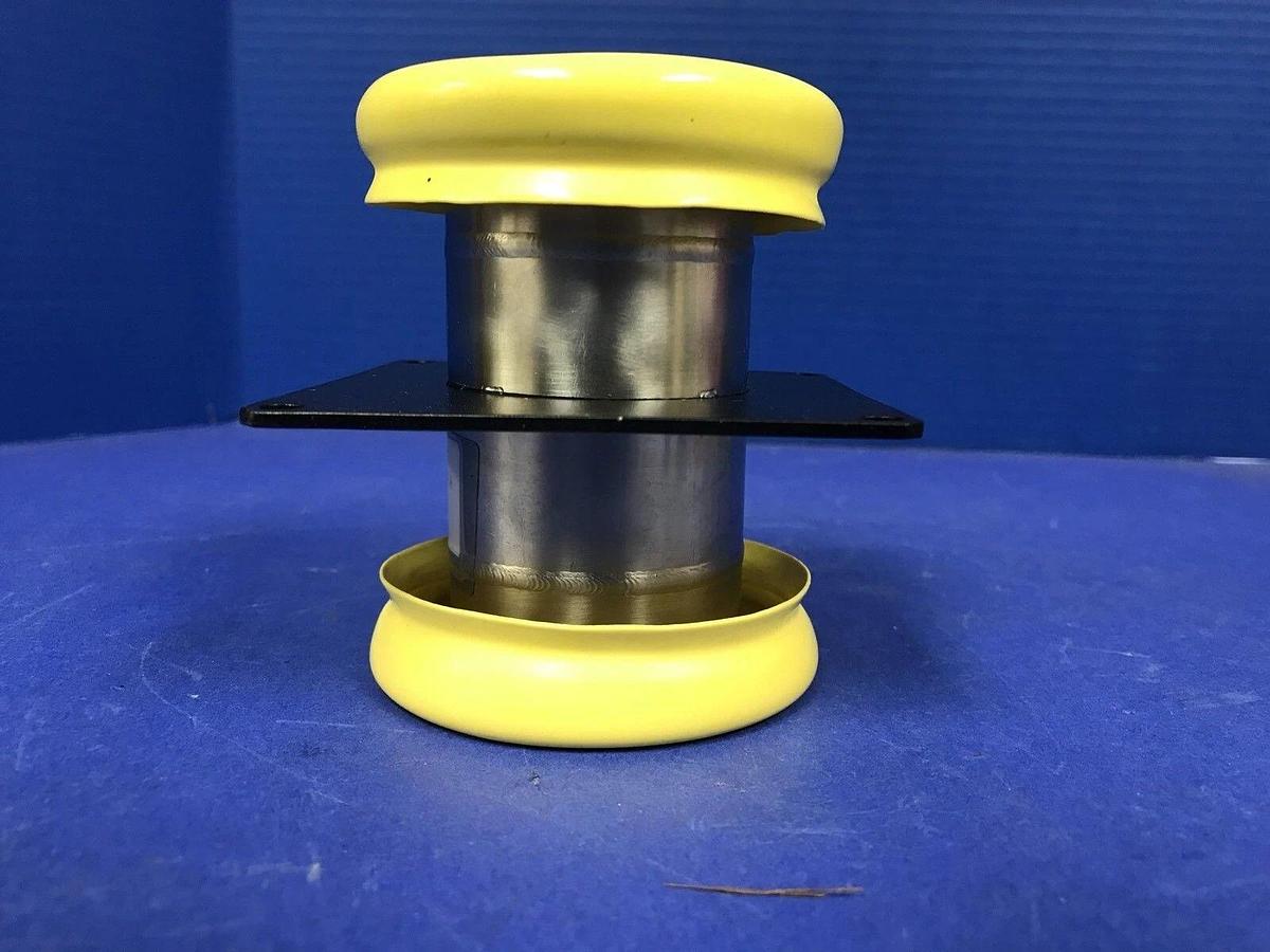 Used Stainless Steel Vacuum Fitting: NW50 Full Nipple w/ Mounting Bracket