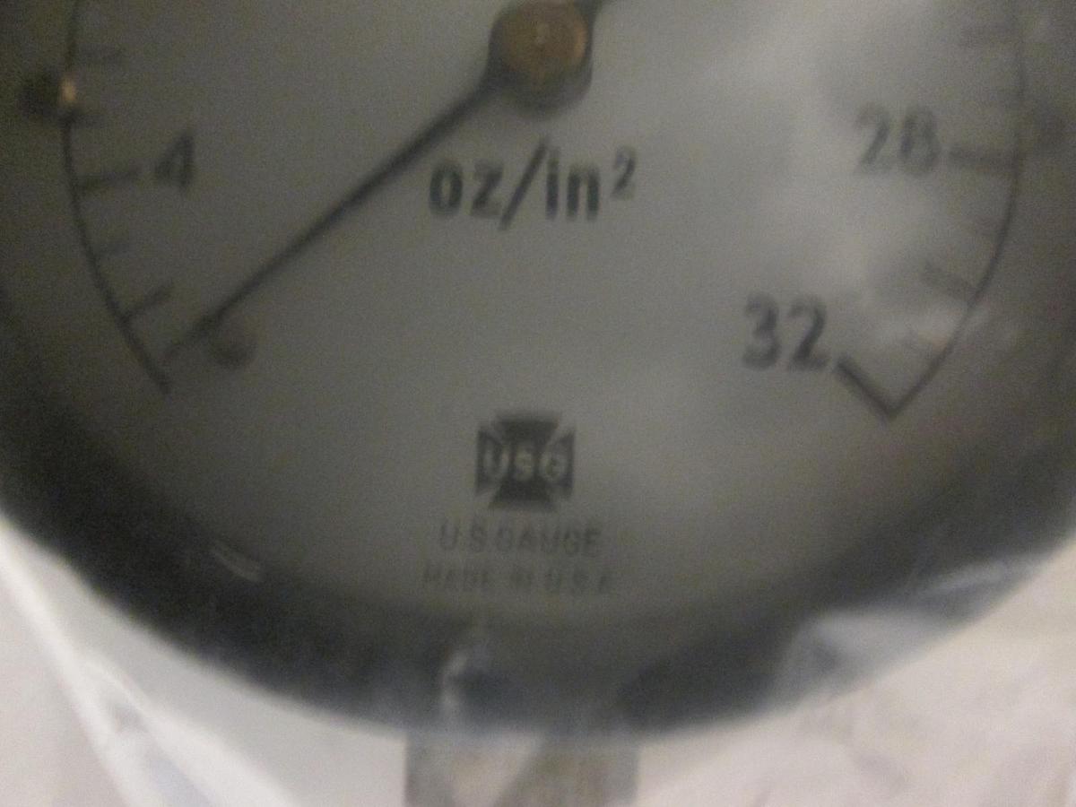 Used Ametek, P733, GAUGE PRESS LOW PRESSURE DIAPHRAM oz/in2, PRESSURE RANGE 0, New