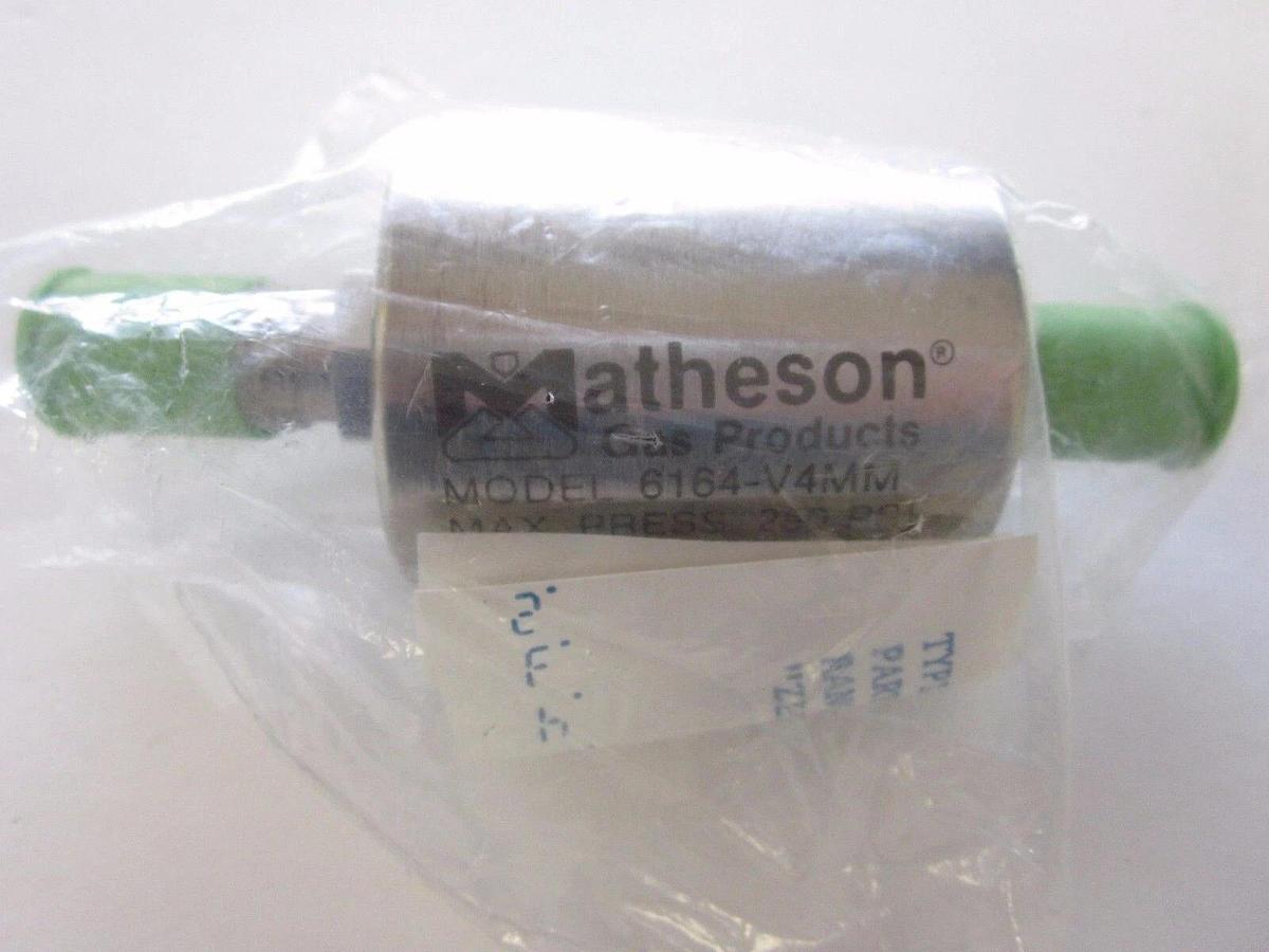 Matheson Inline Gas Filter 6164 04MM, 1/4" Male VCO