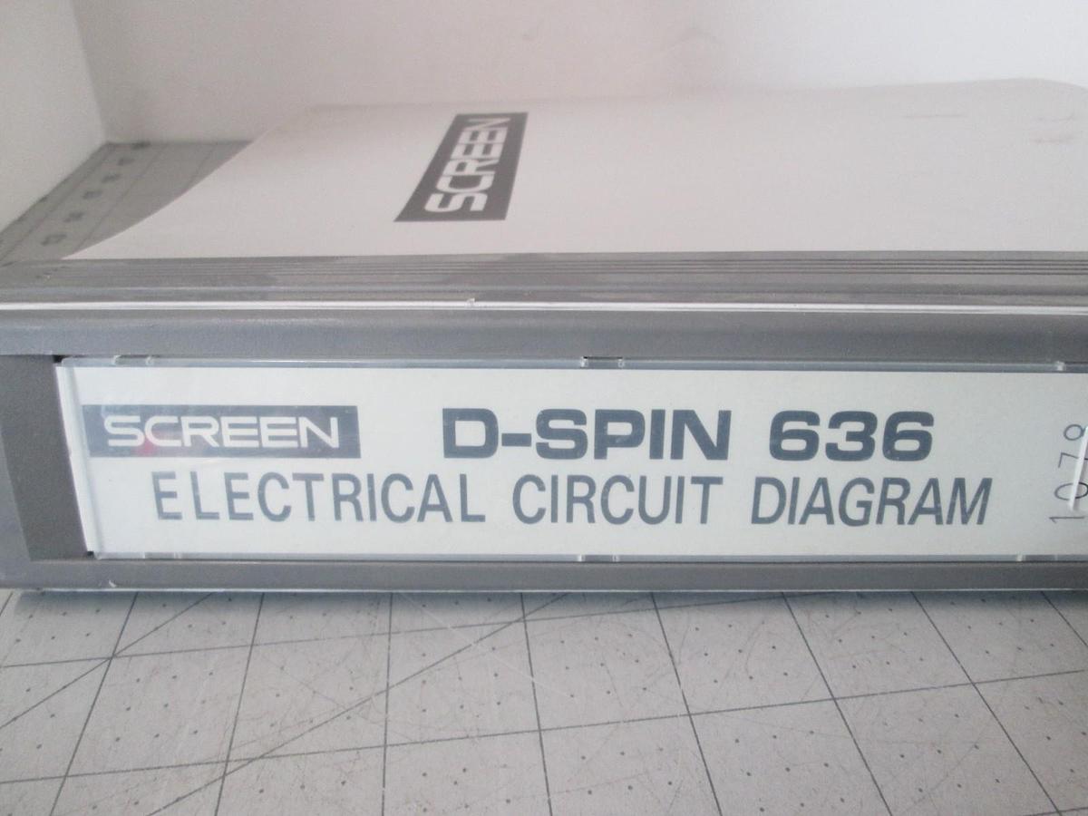Used Screen, D-Spin 636, Electrical Circuit Diagram, Used