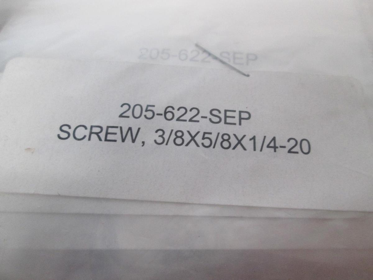 205-622, Screw, 3/8x5/8x1/4-20, New, Lot of 40