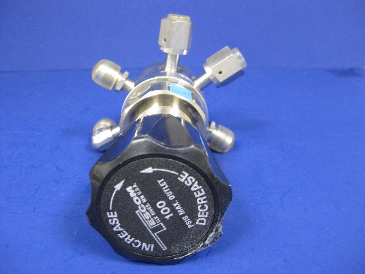Tescom PS346X-R4-018 2-Stage Pressure Regulator, 5 Port, Semi Gas