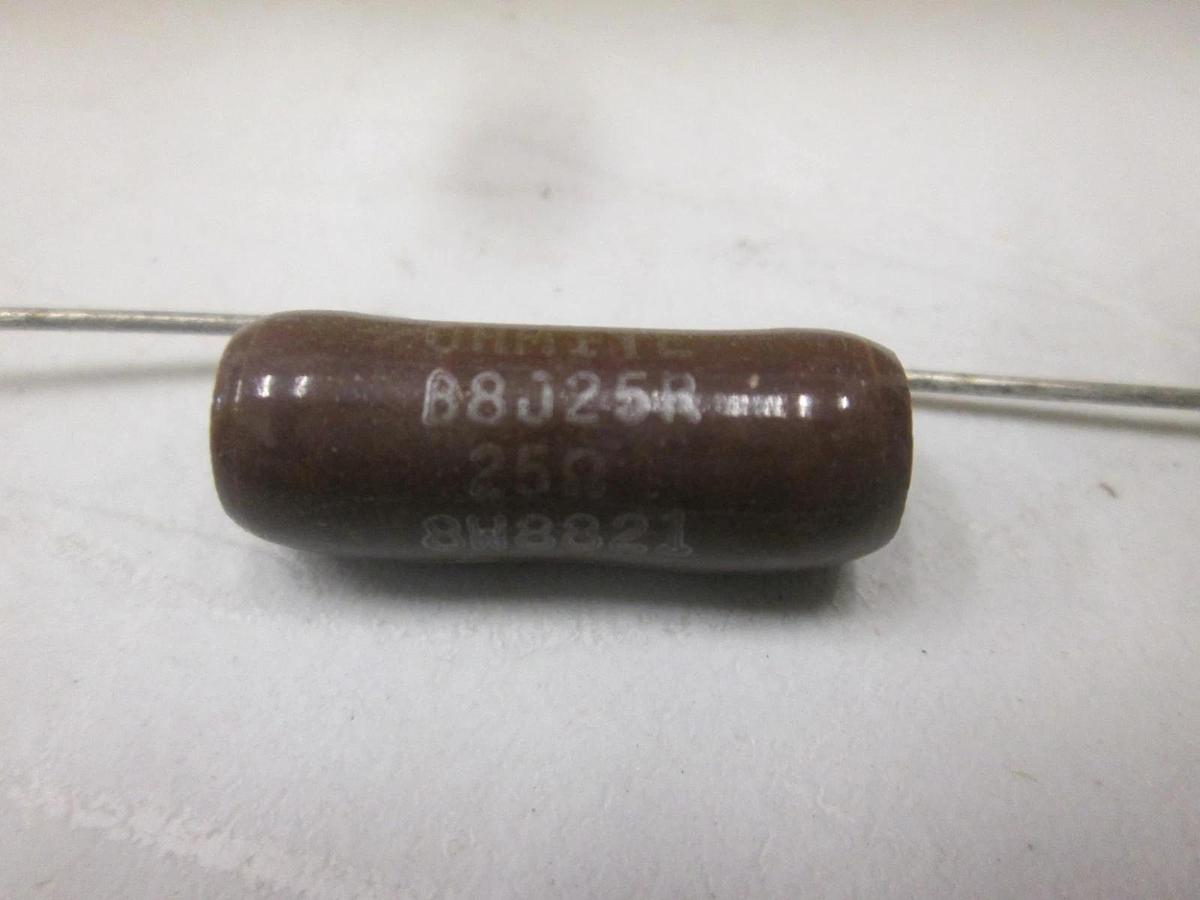 Ohmite, B8J 25R, Power Resistor, 8W, 25 Ohms, New, Lot of 63