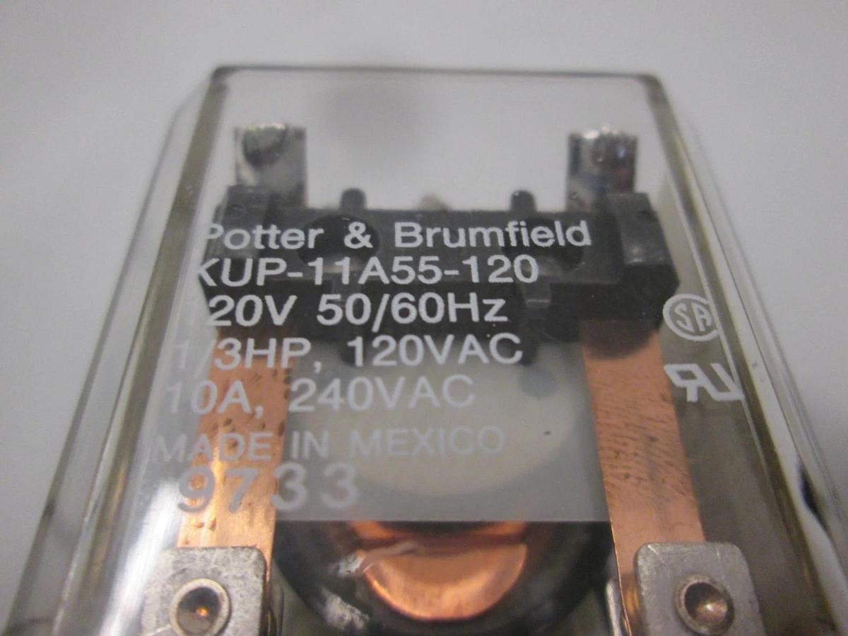 Used Potter & Brumfield, KUP-11A55-120, 120V Relay, Used