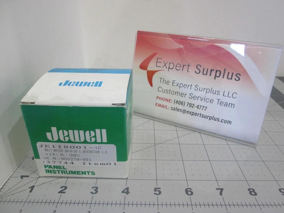 Jewell, MSIT Meter, 30-0-30 C Deviatoin 1.5, JE118001-127, New