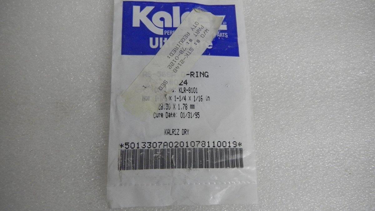 Used Kalrez,Gray O-Ring AS-568A,K# 024,1-1/8 x 1-1/4 x 1/16 in 28.30 x 1.78 mm, NIP