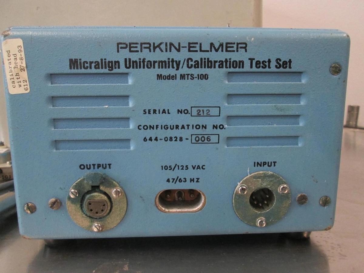 Used P.E. Tool Detector, Perkin Elmer, MTS-100 w/ Bourns 6634S-441-202, Used