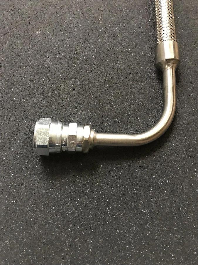Stainless Steel Braided Hose 44"L, Eaton 5400-S588 x 1/2" MVCR, New