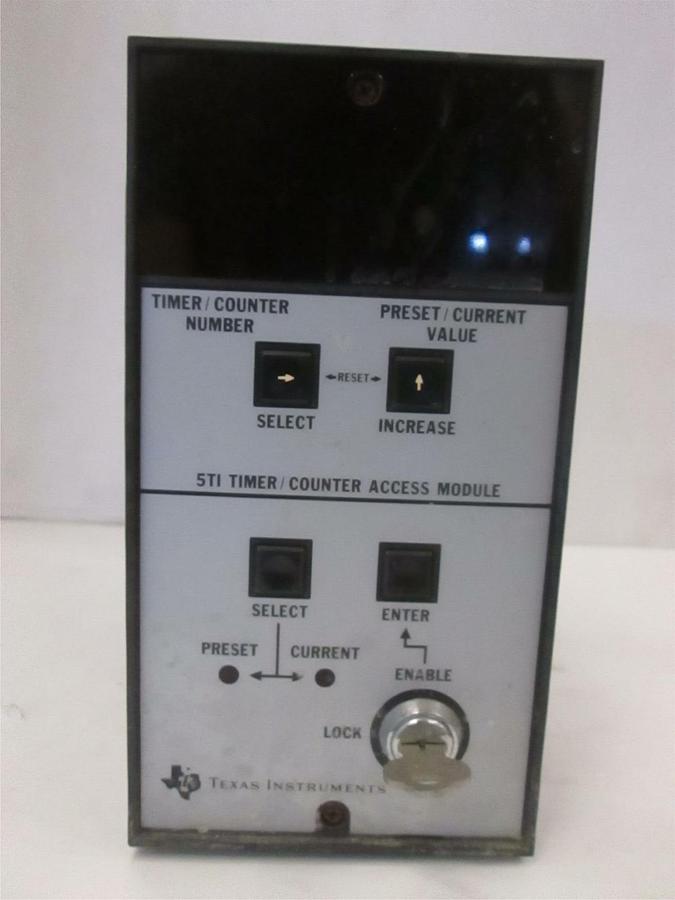 Used Texas Instruments 5TI/Counter Access Module, 5TI-3201, w/ Key, Used