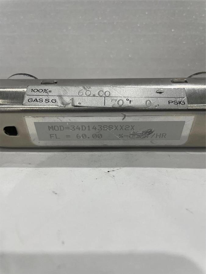 Used Wallace & Tiernan, Flow Meter, 34D143SSXX2X, Used