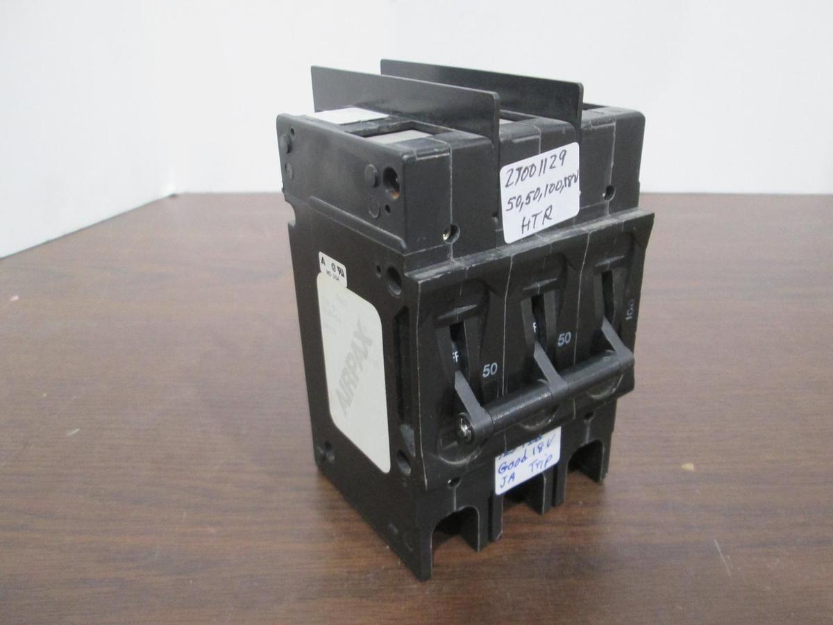 Used Airpax, 219-3-8625-16, 3 Pole Circuit Breaker, 50/50/100A, Used