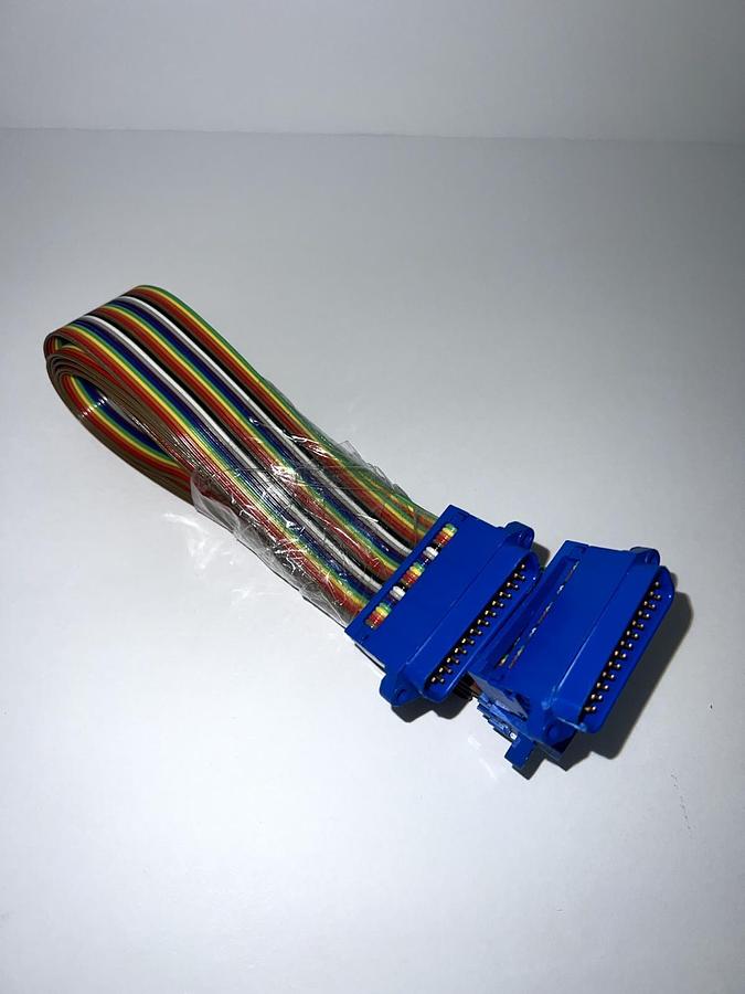 Used Uxcell IDC Rainbow Wire Flat Ribbon Cable DB25, Used