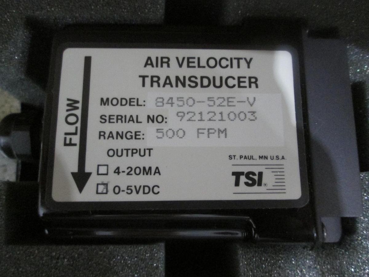 TSI, 8450-52E-V, Air Velocity Transducer w/Operation and Service Manual, New