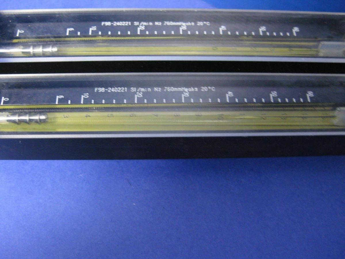 Used Tokyo Keiso Double Rotometer / Purge Meter, 0-60 Sl/Min N2, Used