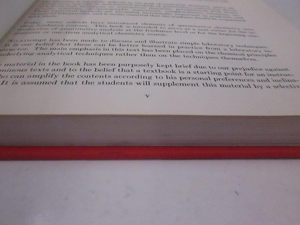 Used Popov/ Pflaum Introductory Analytical Chemistry, Used