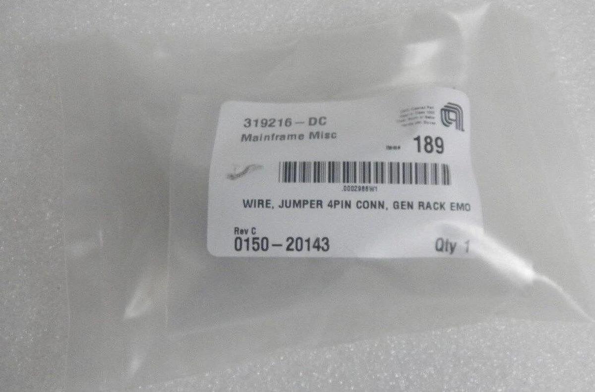 AMAT, Wire, Jumper 4 Pin Conn, Gen Rack Emo, 0150-20143 Rev C, New