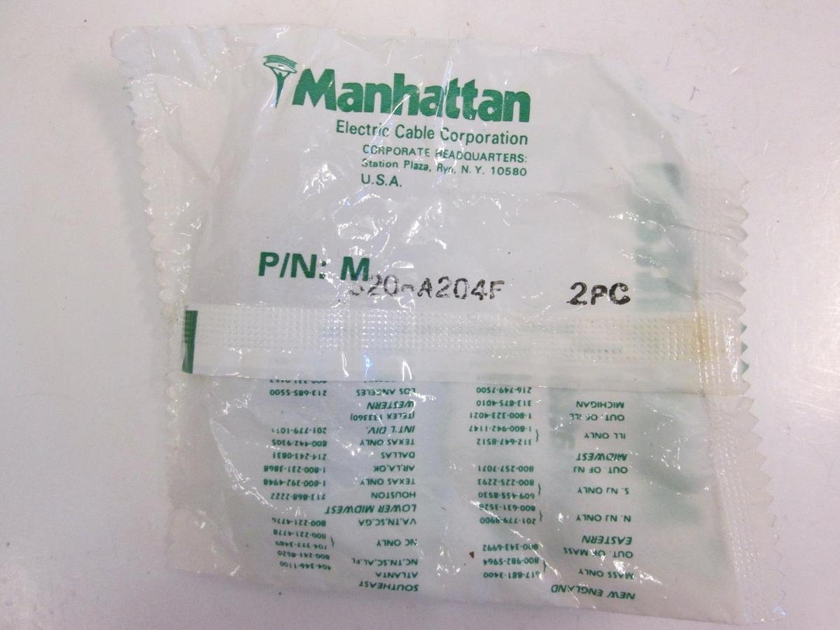 Used Manhattan Connector 320-A204F, New Lot of 2