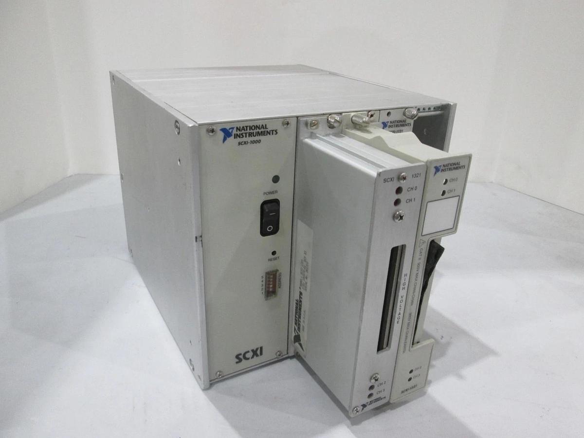 Used National Instruments, SCXI-1000 Chassis w/SCXI-1321 and SCXI-1121, Used