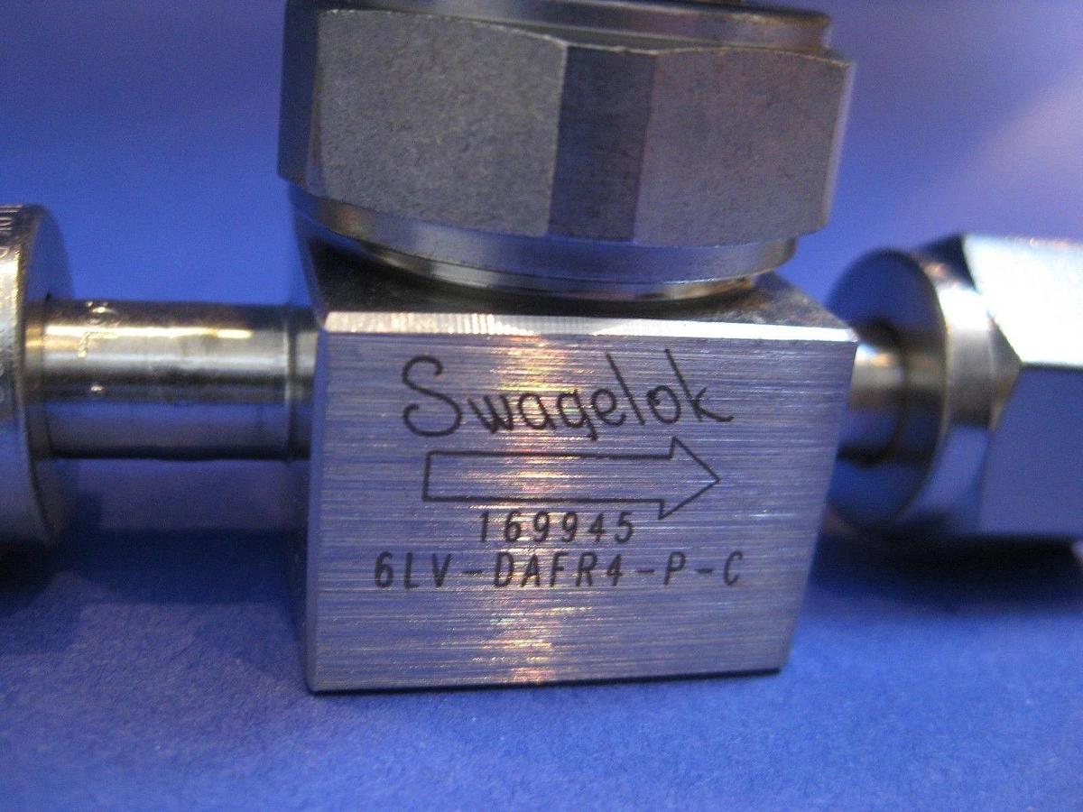 Used Nupro 6LV-DAFR4-P-C Diaphragm Sealed Valve, 1/4" FVCR, Used