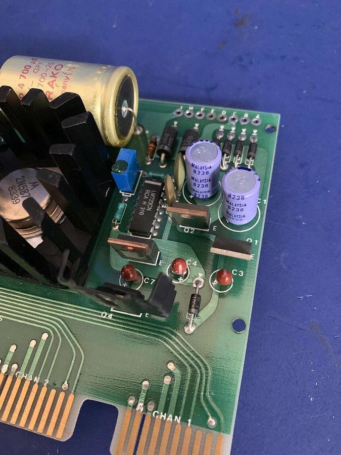 Used Precision Flow Devices 512636 Rev A 4 Chan Power Supply PCB Assy